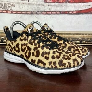 APL Iconic Pro Trainers Calf Hair Women's Running Shoes Size 7.5 Leopard